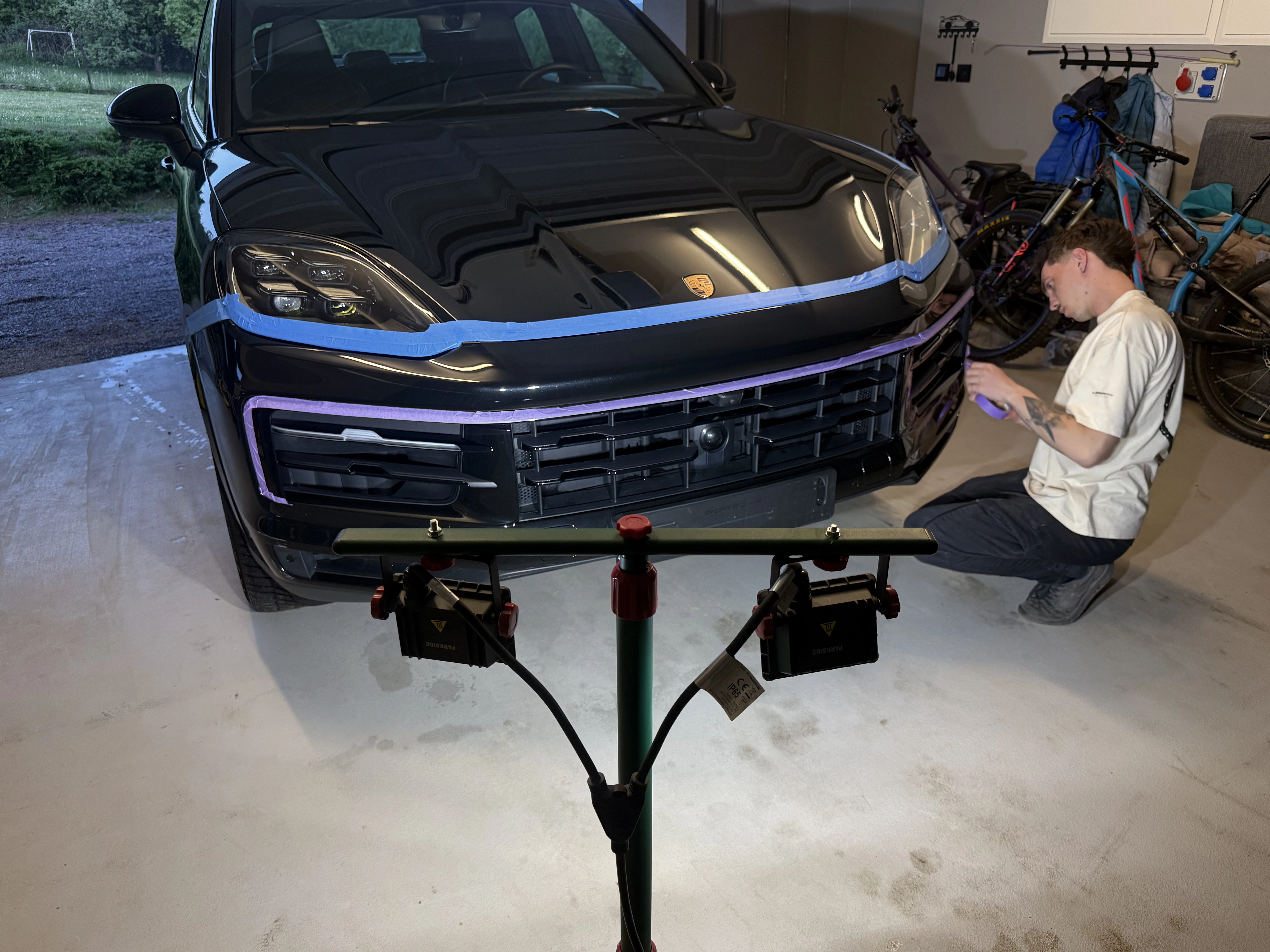 Porsche Cayenne – oklejanie folią ochronną PPF w Liberty Detailing