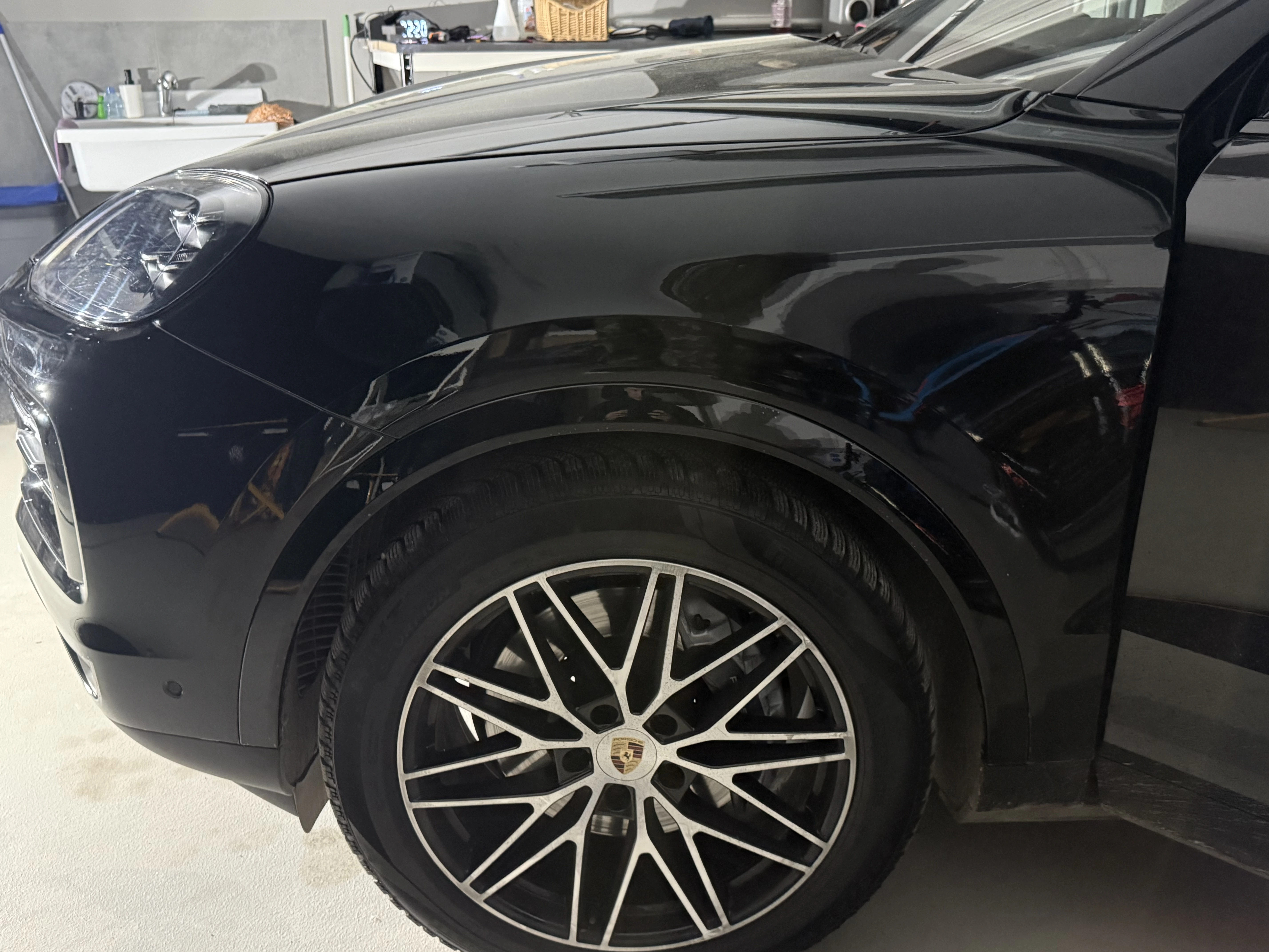 Porsche Cayenne – elementy karoserii po aplikacji folii ochronnej